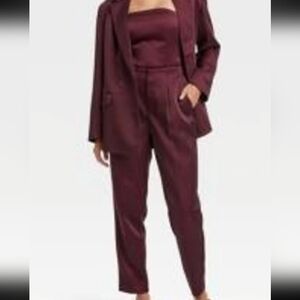a new day Maroon Pantsuit